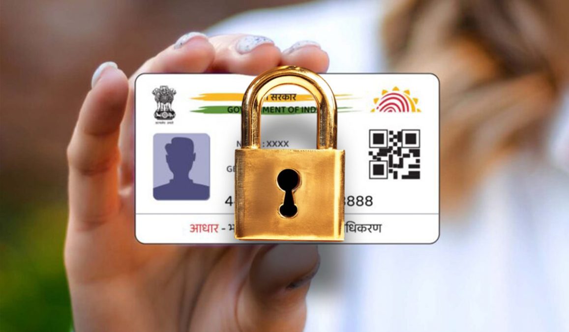 lock Aadhaar Card